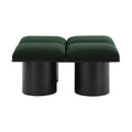 Ornella Green Boucle Fabric Upholstered 4pc. Modular Bench - 4C