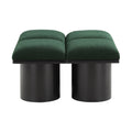Ornella Green Boucle Fabric Upholstered 4pc. Modular Bench - 4D