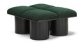 Ornella Green Boucle Fabric Upholstered 4pc. Modular Bench - 4D