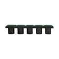 Ornella Green Boucle Fabric Upholstered 5pc. Modular Bench - 5A