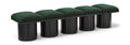 Ornella Green Boucle Fabric Upholstered 5pc. Modular Bench - 5B