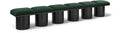 Ornella Green Boucle Fabric Upholstered 6pc. Modular Bench - 6A