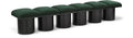 Ornella Green Boucle Fabric Upholstered 6pc. Modular Bench - 6B