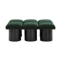 Ornella Green Boucle Fabric Upholstered 6pc. Modular Bench - 6D
