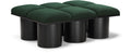 Ornella Green Boucle Fabric Upholstered 6pc. Modular Bench - 6D