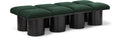Ornella Green Boucle Fabric Upholstered 8pc. Modular Bench - 8C