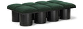 Ornella Green Boucle Fabric Upholstered 8pc. Modular Bench - 8D
