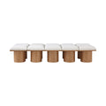 Ornella Cream Boucle Fabric Upholstered 10pc. Modular Bench - 10C