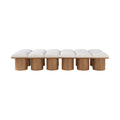 Ornella Cream Boucle Fabric Upholstered 12pc. Modular Bench - 12D