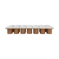 Ornella Cream Boucle Fabric Upholstered 14pc. Modular Bench - 14D