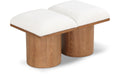 Ornella Cream Boucle Fabric Upholstered 2pc. Modular Bench - 2A