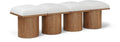 Ornella Cream Boucle Fabric Upholstered 4pc. Modular Bench - 4B