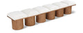 Ornella Cream Boucle Fabric Upholstered 6pc. Modular Bench - 6A