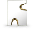 Saumur Cream Gold Accent Mirror - 36M