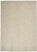 Interlock Ivory/Grey Modern Wool Area Rug