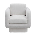 Alghero Chenille Fabric Upholstered Swivel Accent Chair