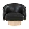 Galena Vegan Leather Upholstered Swivel Accent Chair