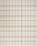 Grafix Ivory Beige Farmhouse Polypropylene Area Rug
