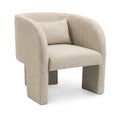 Rosaria Weaved Fabric Upholstered Accent Chair