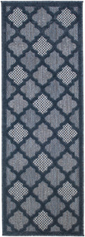 Easy Care Navy Blue Modern Polypropylene Area Rug