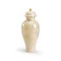 Herringbone Vase - Gold
