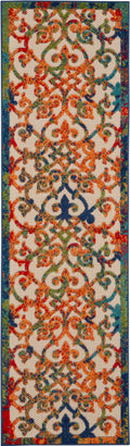 Aloha Multicolor Outdoor Polypropylene Area Rug