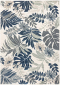 Suncoast Blue Tropical Polypropylene Area Rug