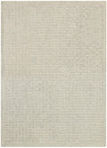 Pure Grids Light Blue Contemporary Wool Area Rug