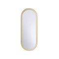 Oval Leather Mirror