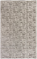 Serenity Home Grey Ivory Modern Polypropylene Area Rug