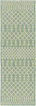 Positano Blue Green Modern Polypropylene Area Rug