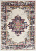 Passion Ivory Blue Vintage Polypropylene Area Rug