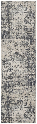 Quarry Ivory Grey Modern Polypropylene Area Rug