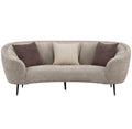 Ellorie Upholstered Channel Back Curved Sofa