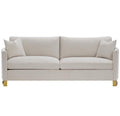 Corliss Upholstered Arched Arm Sofa Beige