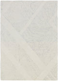 Pure Patterns Ivory Grey Modern Wool Area Rug