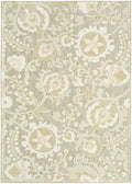 Aloha Ivory Sage Farmhouse Polypropylene Area Rug