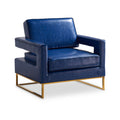 Amias Vegan Leather Upholstered Accent Chair