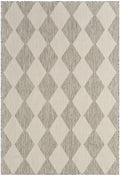 Positano Light Grey Modern Polypropylene Area Rug