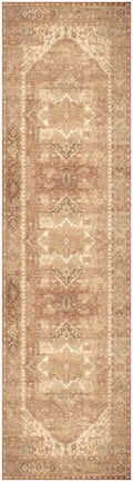 Vintage Washables Gold Vintage Polyester Area Rug