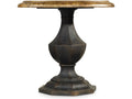 Sanctuary Round Accent Table–Antique Coffee & Hickory Finish