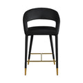 Drusilla Velvet Upholstered Counter Stool