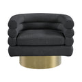 Tabitha Boucle Fabric Upholstered Swivel Accent Chair