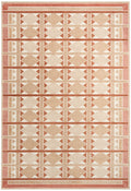 Nordic Rust Modern Polyester Area Rug