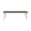 Roseline 96" Taupe Tempered Glass Top And Wicker Outdoor Patio Dining Table