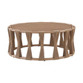 Romilly Natural Aluminum Outdoor Patio Coffee Table