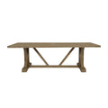 Coastal Teak 94" Trestle Dining Table