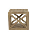 Coastal Teak X End Table