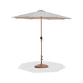 Federica Beige Water Resistant Fabric And Aluminum Patio Umbrella with Base Set - BT