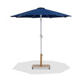 Federica Navy Water Resistant Fabric And Aluminum Patio Umbrella with Base Set - AT